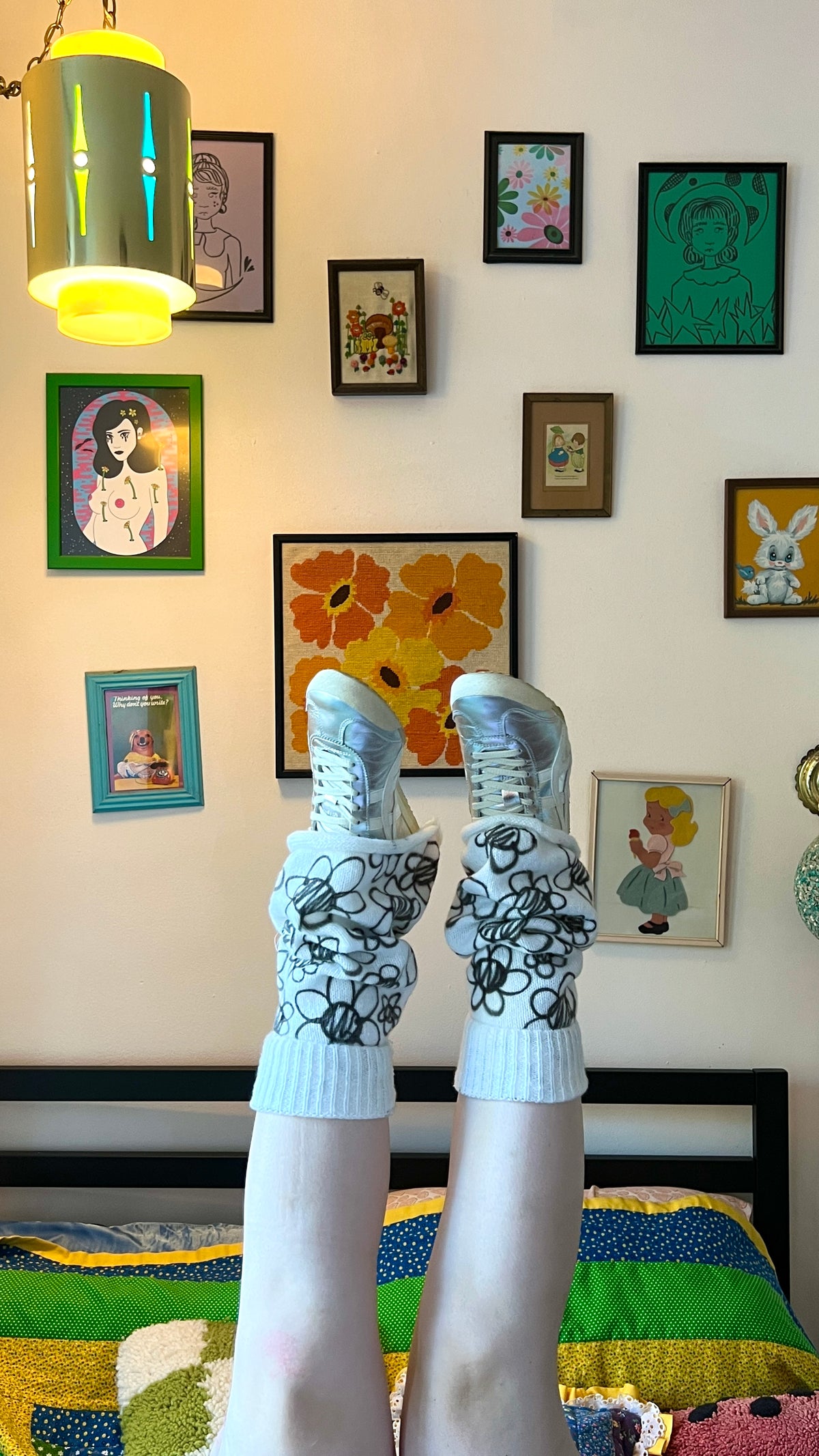 Doodle Flower Leg Warmers