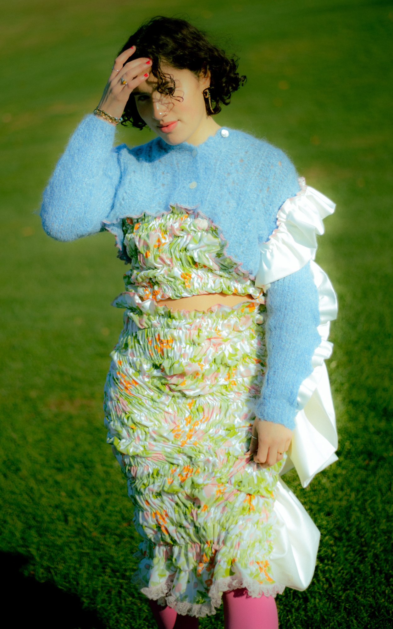 Floral Scrunch Skirt