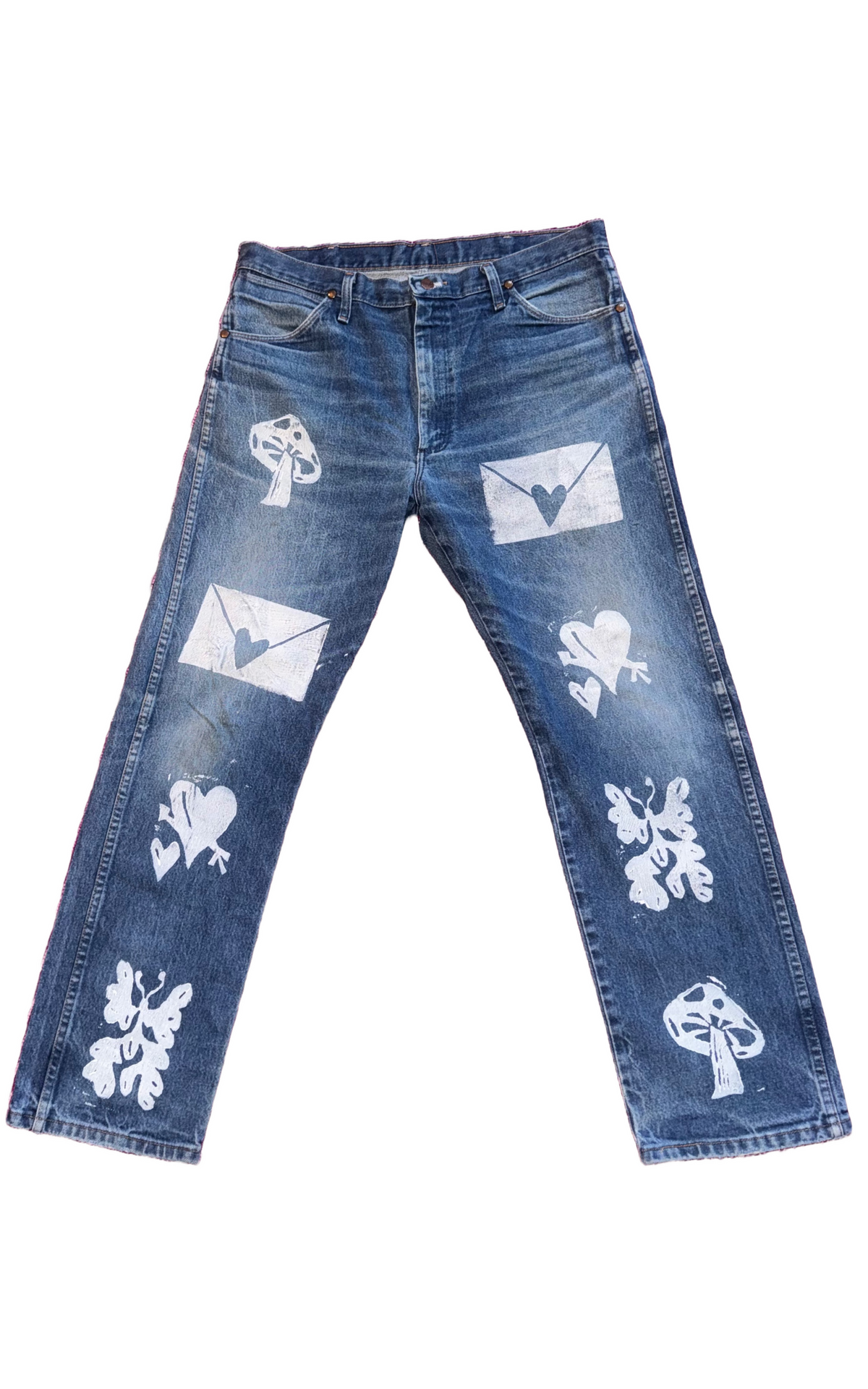 Morpho Butterfly Stamped Jeans